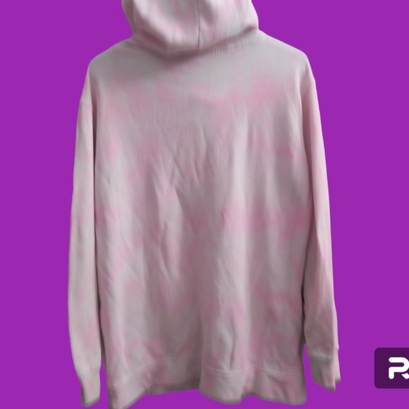 PINK Victoria's Secret tie dye hoodie sweatshirt with pockets in pink and white - Picture 9 of 9